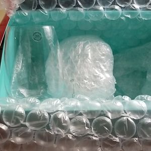 Tiffany stemless wineglasses